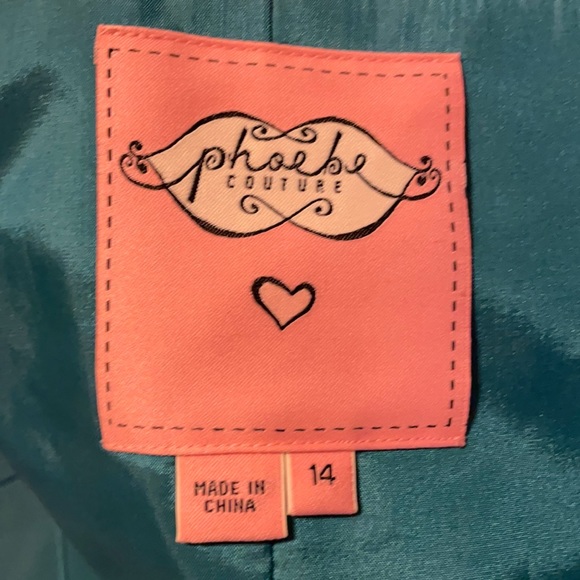 Vintage Phoebe Couture Cocktail Evening Dress - Picture 2 of 6